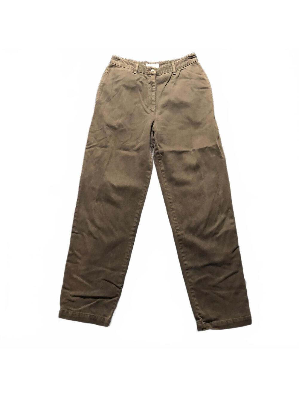 Karen Kane Dark Olive Green Cotton Pants Size 10